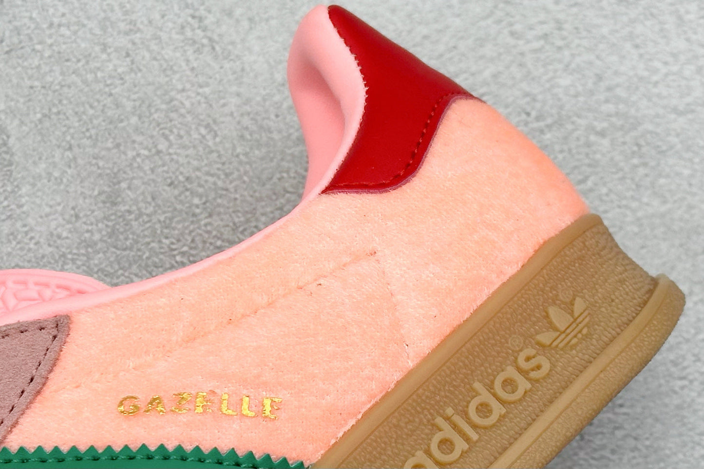 Adidas Gazelle Indoor Court Green Glow Pink Gum