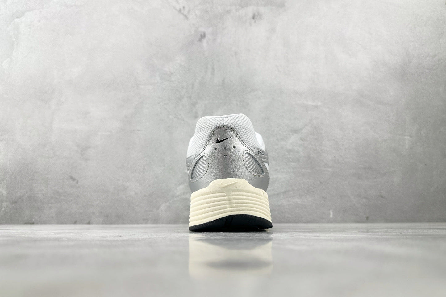Nike P-6000 White Metallic Silver Flat Silver Black