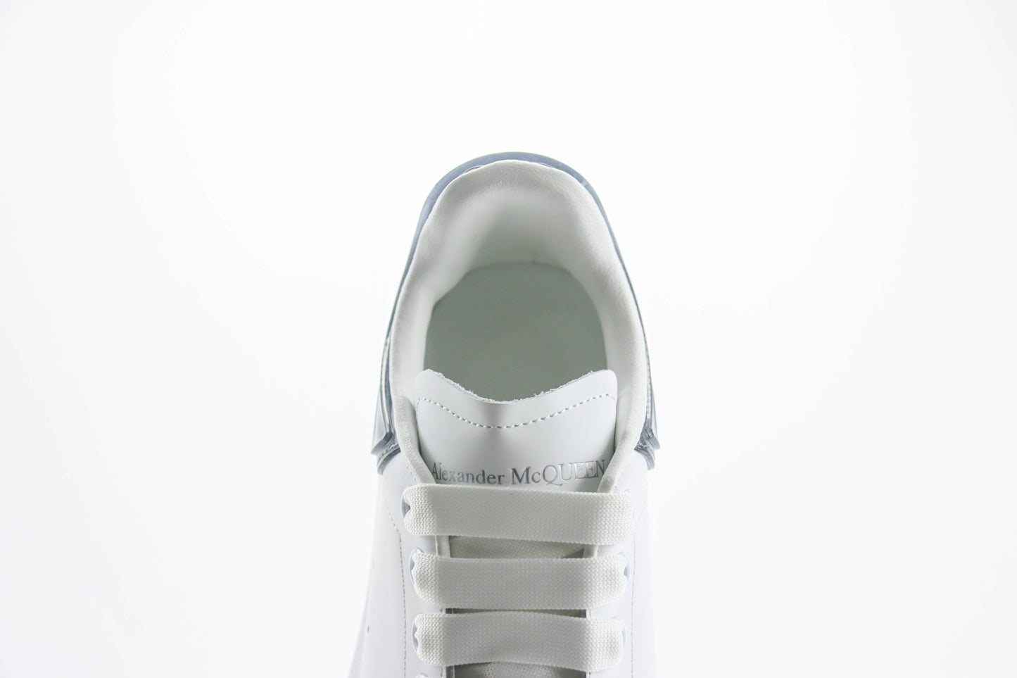Alexander McQueen Oversized Sneaker Transparent Heel White Black