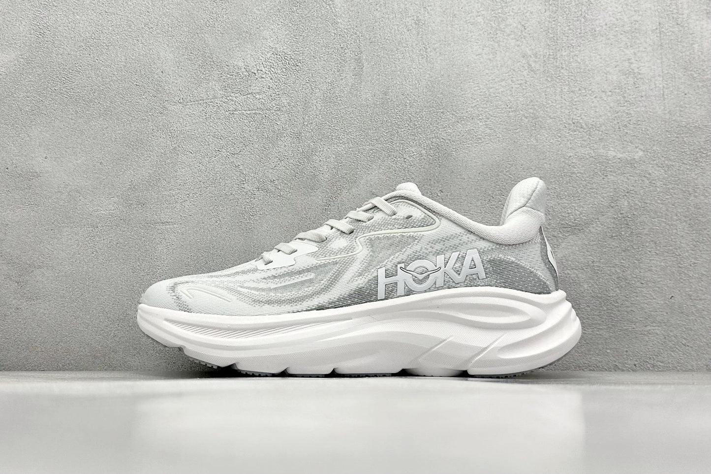 HOKA Clifton 10 Skyflow Frost Cosmic Grey