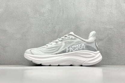 HOKA Clifton 10 Skyflow Frost Cosmic Grey