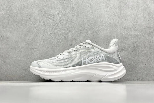 HOKA Clifton 10 Skyflow Frost Cosmic Grey