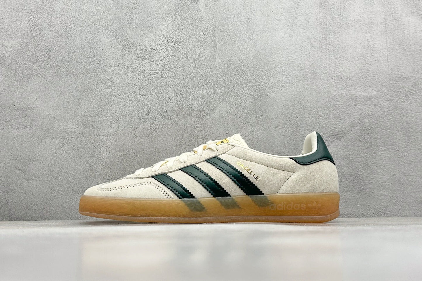 Adidas Gazelle Indoor Cream White Green Gum
