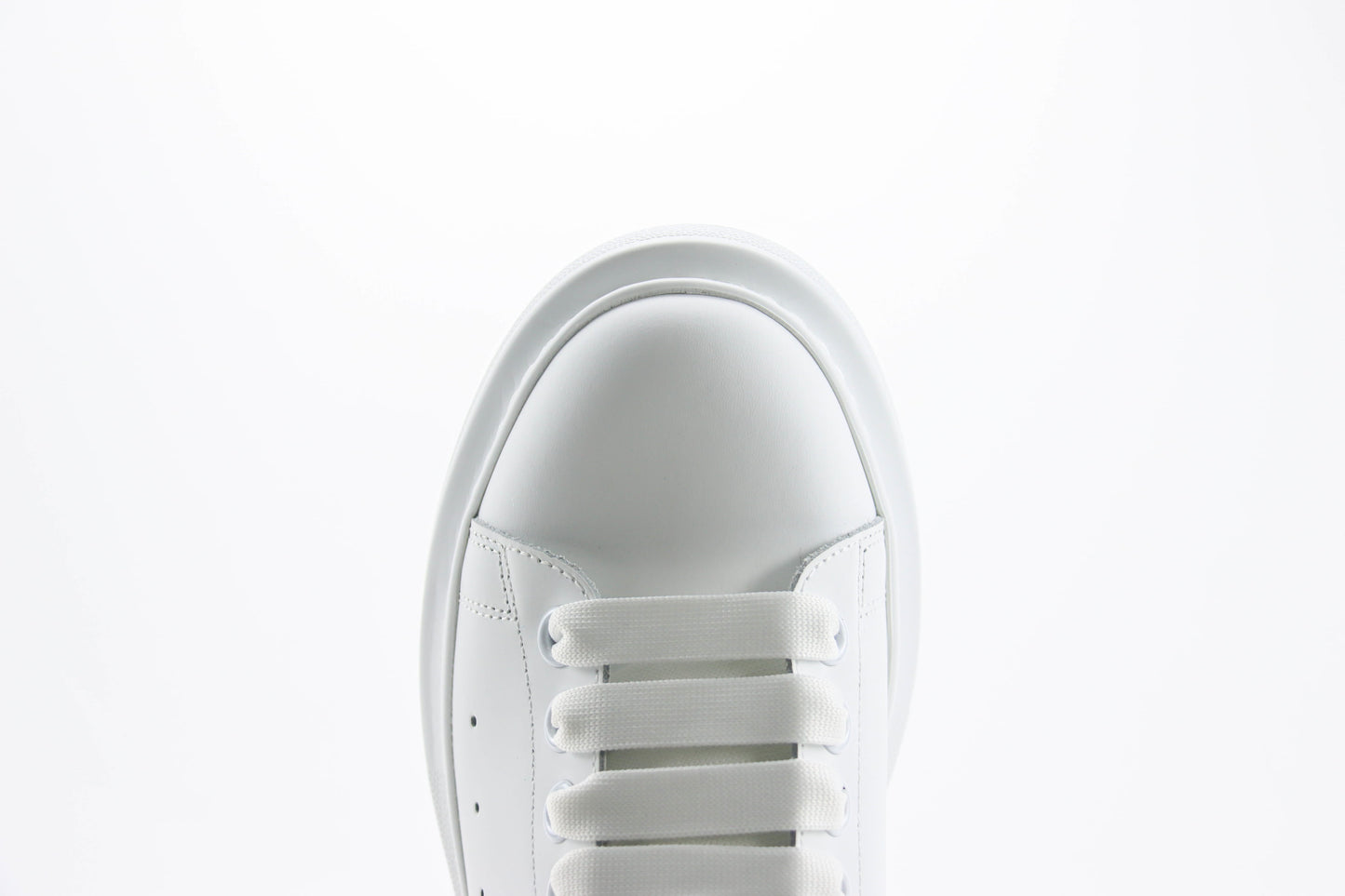 Alexander McQueen Oversized Sneaker Transparent Heel White Black