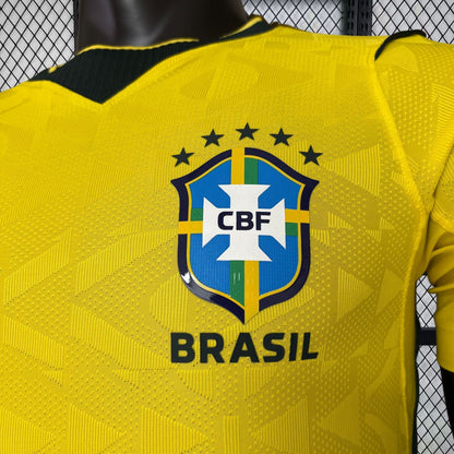 Brazil 2026 World Cup Home Long Sleeve Jersey Player Version Mens