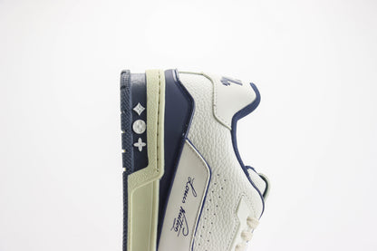 Louis Vuitton Trainer #54 Signature White Marine