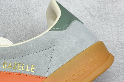 Adidas Gazelle Indoor Linen Green Solar Orange