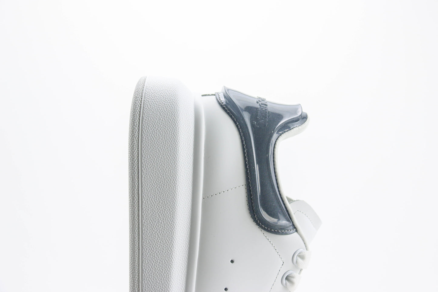 Alexander McQueen Oversized Sneaker Transparent Heel White Black