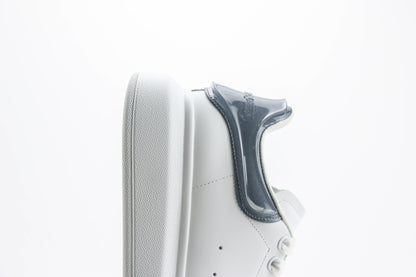 Alexander McQueen Oversized Sneaker Transparent Heel White Black