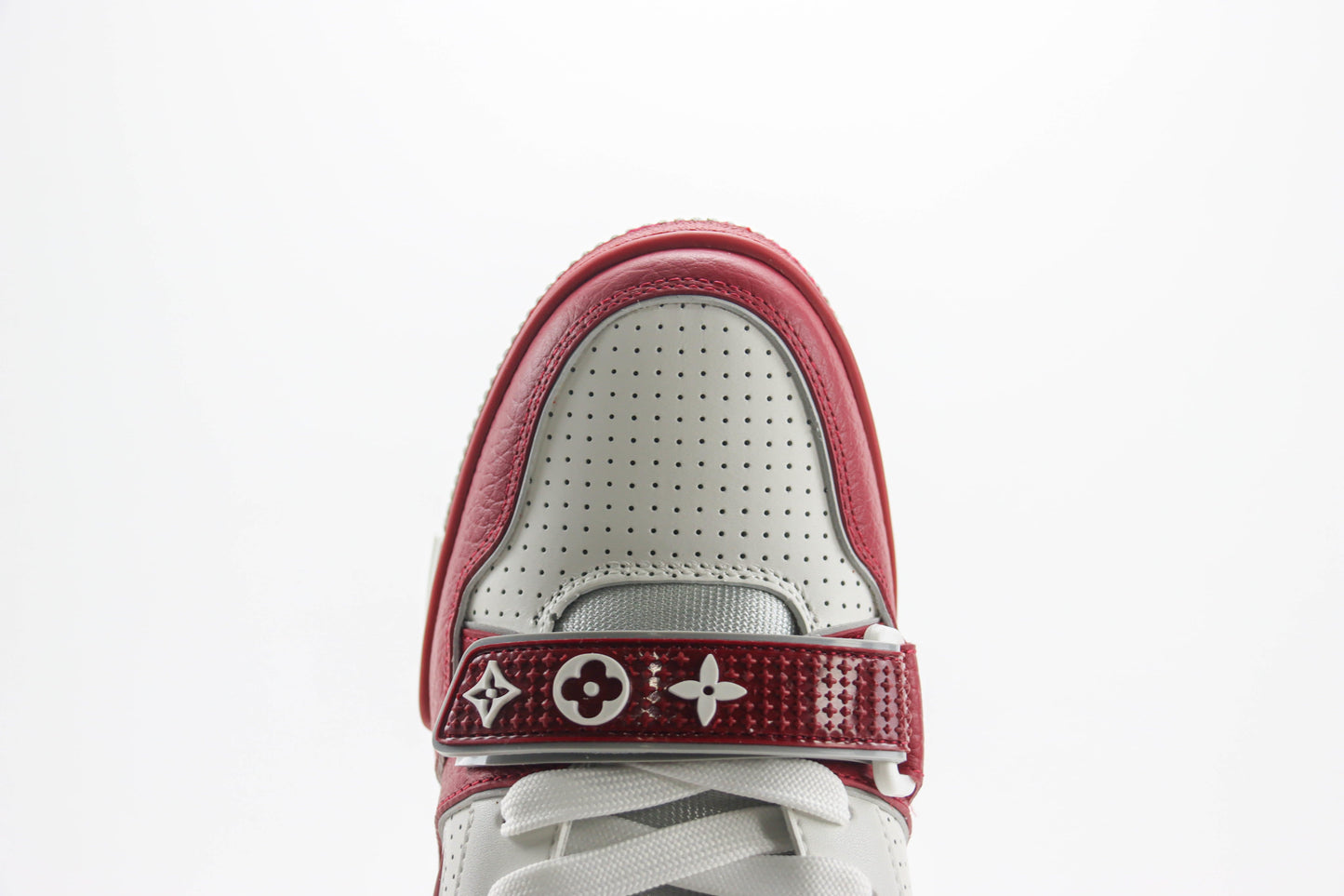 Louis Vuitton LV Trainer Red Perforated Calf Leather