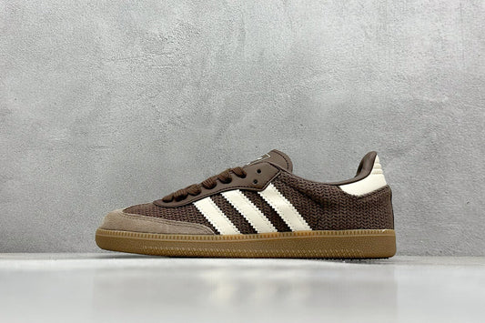 Adidas Originals Samba OG  Brown Putty Grey Gold Metallic