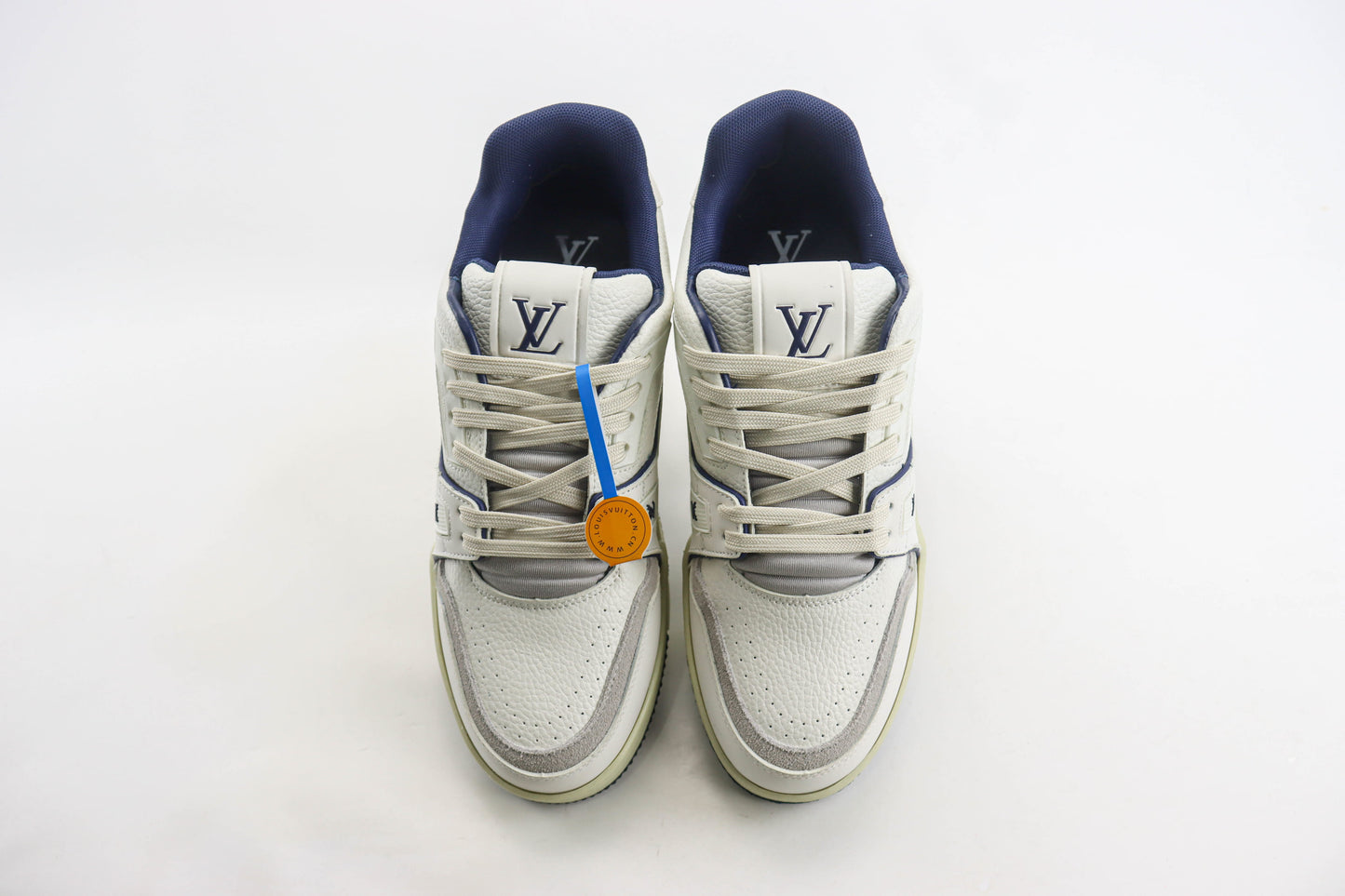Louis Vuitton Trainer #54 Signature White Marine
