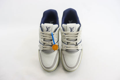 Louis Vuitton Trainer #54 Signature White Marine