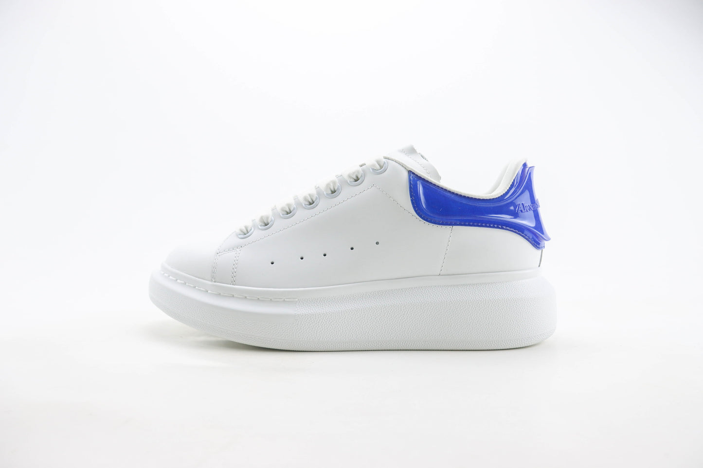 Alexander McQueen Oversized Sneaker Transparent Heel White Blue