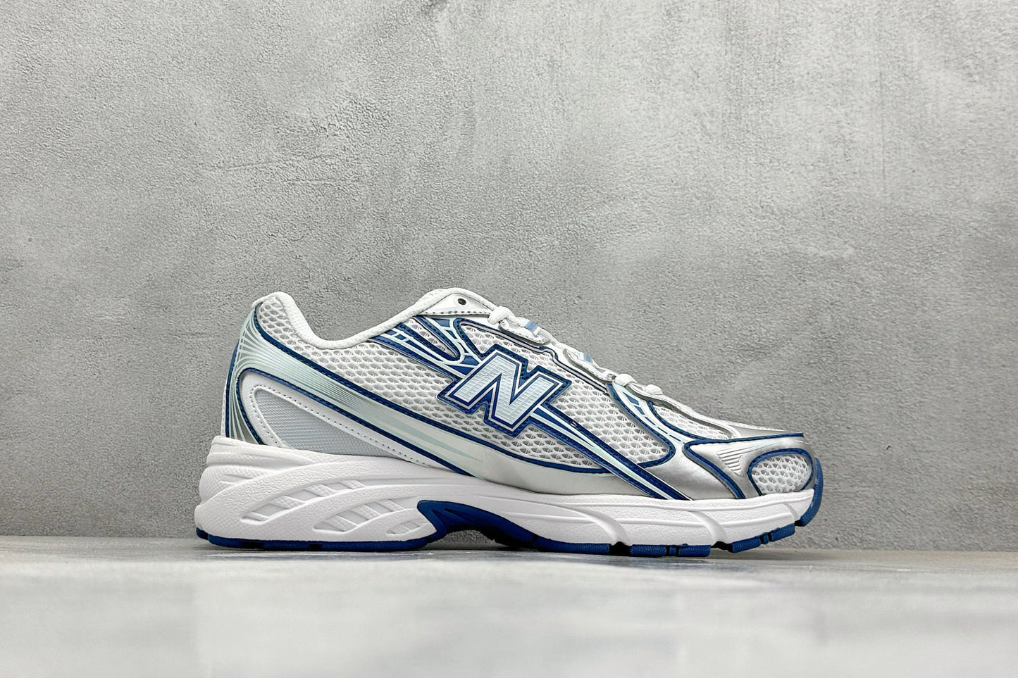 New Balance 740 White Ice Blue Sea Lime