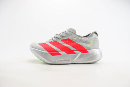 Adidas Adizero Adios Pro 4 Silver Metallic Lucid Red Grey Two