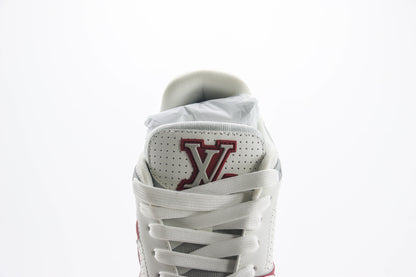 Louis Vuitton LV Trainer Red Perforated Calf Leather