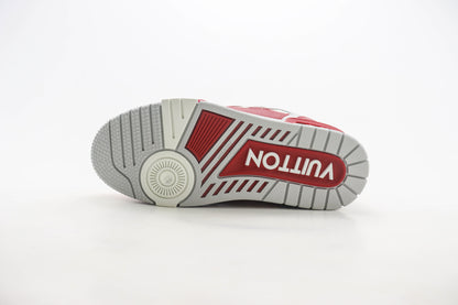 Louis Vuitton LV Trainer Red Perforated Calf Leather