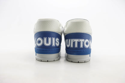 Louis Vuitton LV Trainer Blue Perforated Calf Leather