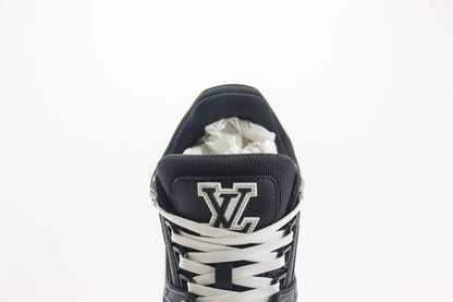 Louis Vuitton Trainer Black Embossed Monogram