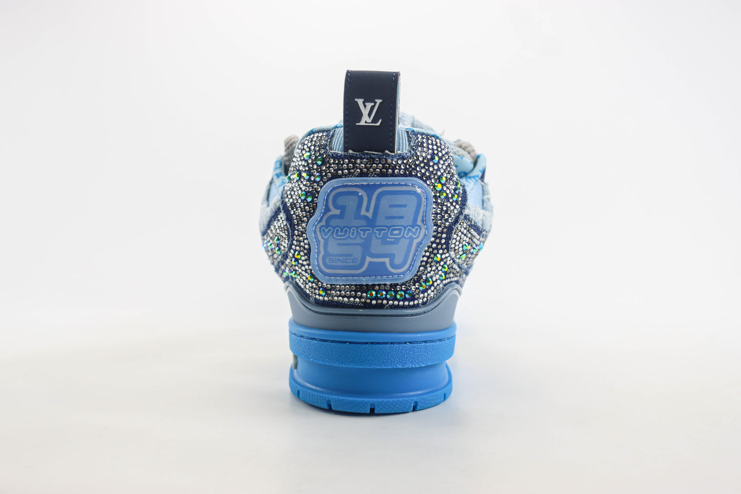 Louis Vuitton Skate Trainer Blue Swarovski Monogram