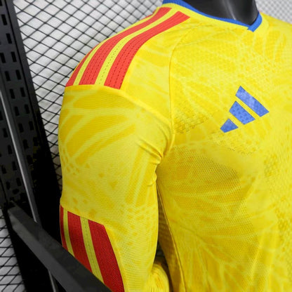 Colombia 2026 World Cup Home Long Sleeve Jersey Player Version Mens