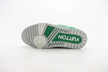 Louis Vuitton LV Trainer Green Perforated Calf Leather