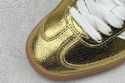 Adidas Samba OG Gold Metallic Cracked Leather