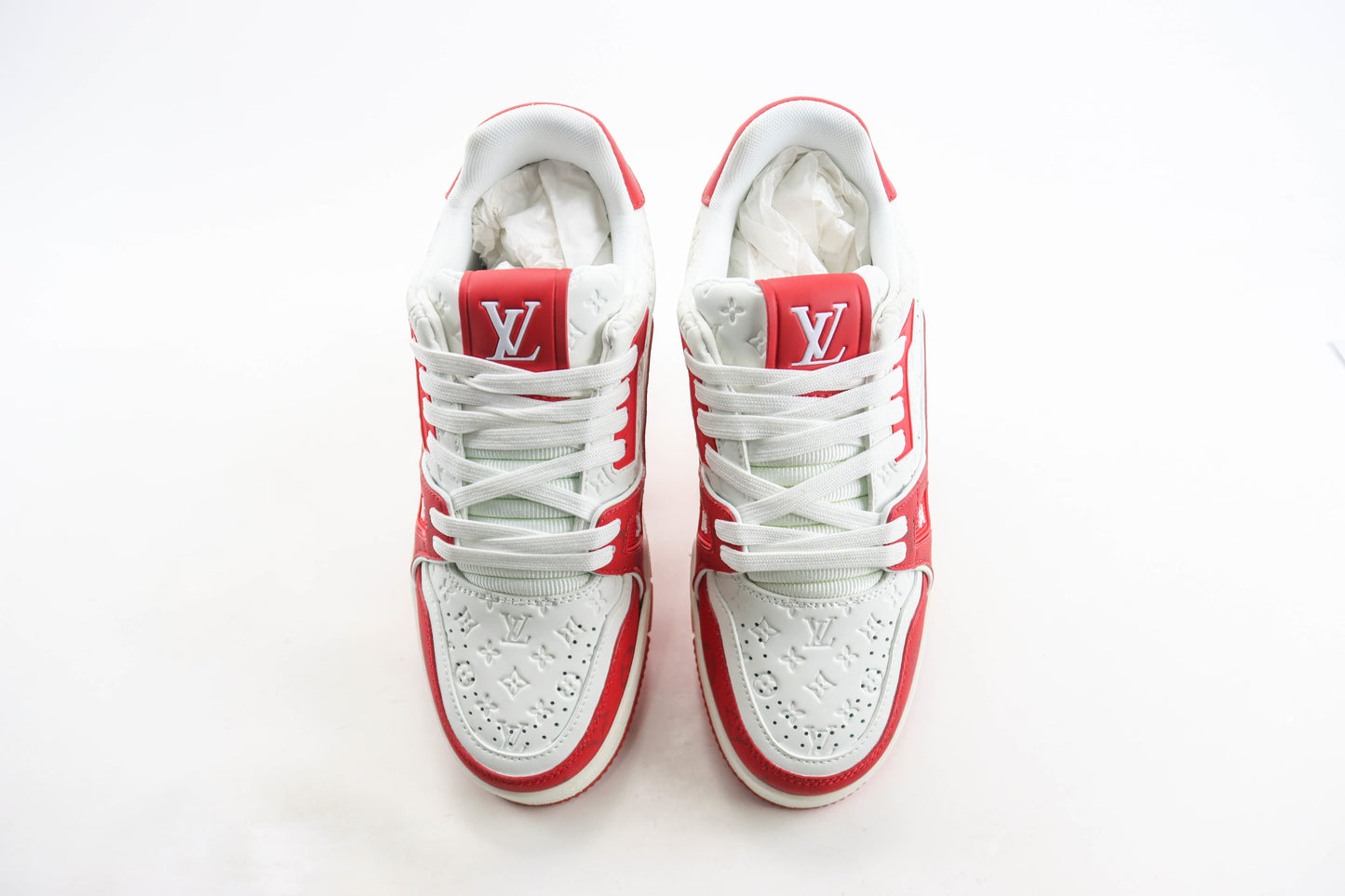 Louis Vuitton Trainer Damier Pop White and Red