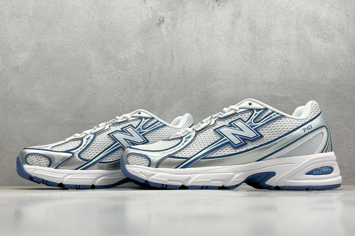 New Balance 740 White Ice Blue Sea Lime