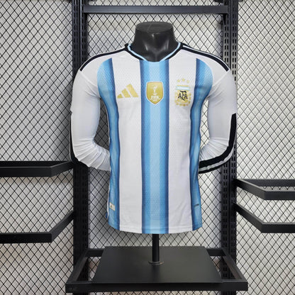 Argentina 2026 World Cup Home Long Sleeve Jersey Player Version Mens