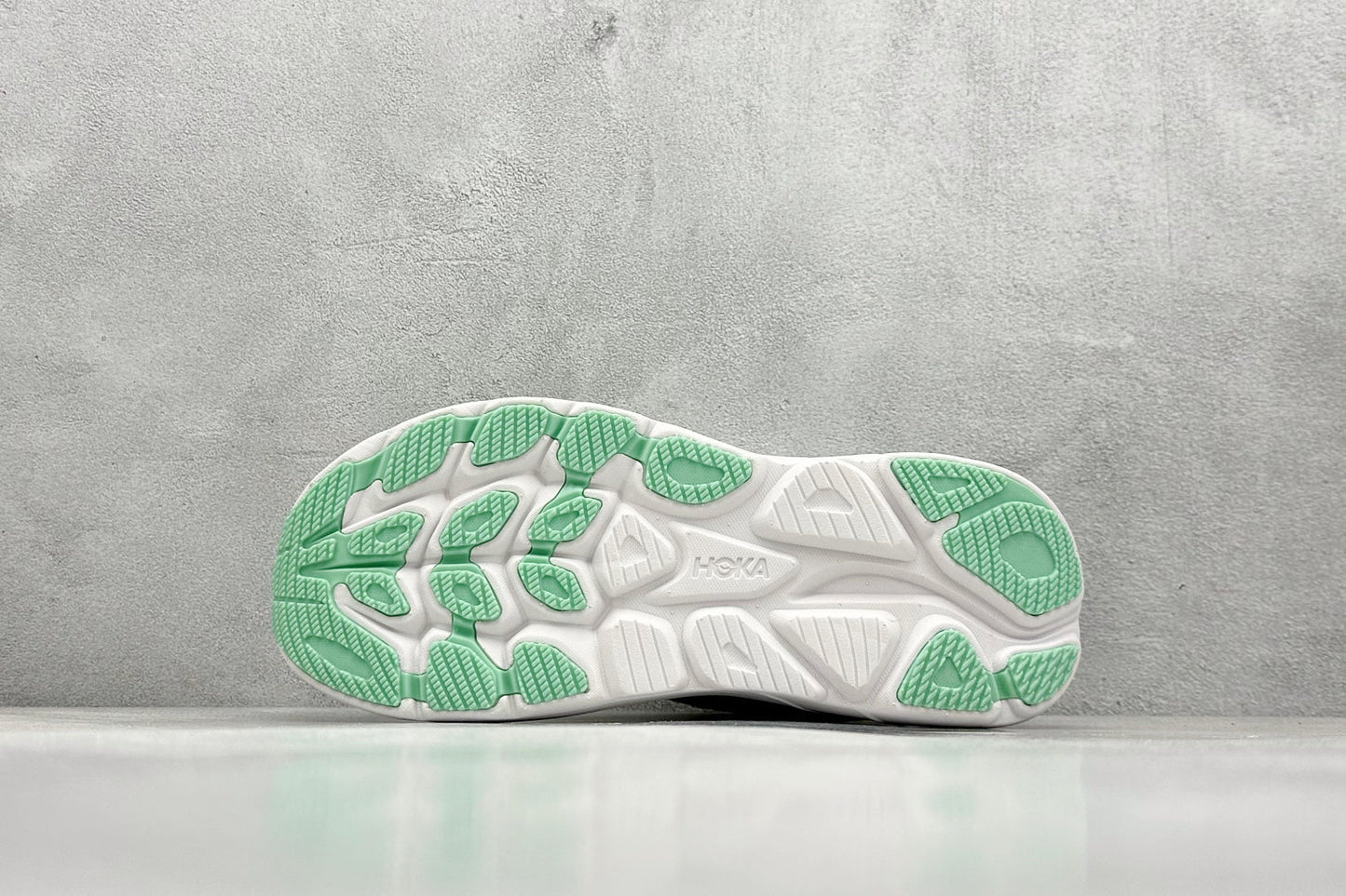 HOKA Clifton 10 White Cielo blue