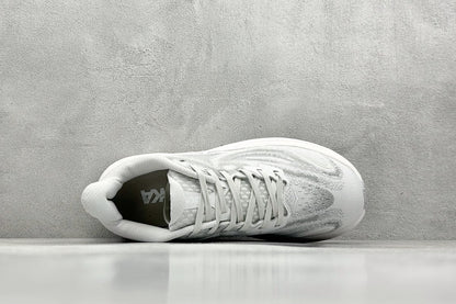 HOKA Clifton 10 Skyflow Frost Cosmic Grey