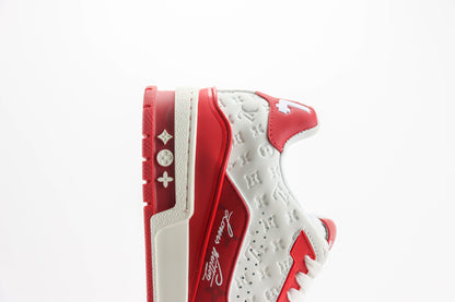 Louis Vuitton Trainer Damier Pop White and Red