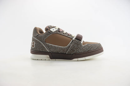 Louis Vuitton LV Trainer Mocha Brown Crocodile