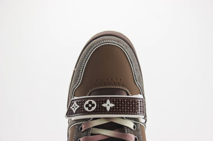 Louis Vuitton LV Trainer Mocha Brown Crocodile