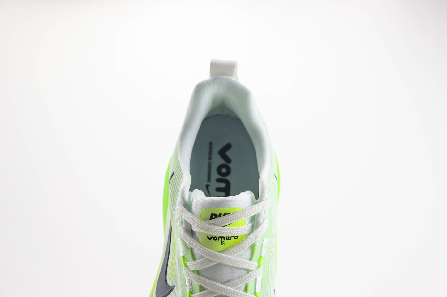 Nike Vomero 18 White & Electric Green