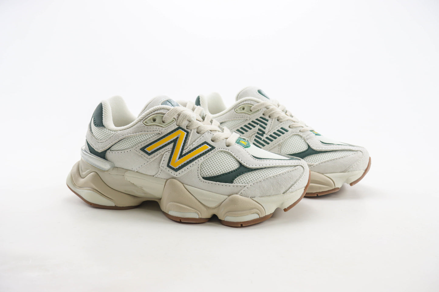 New Balance 9060 White Green Gold