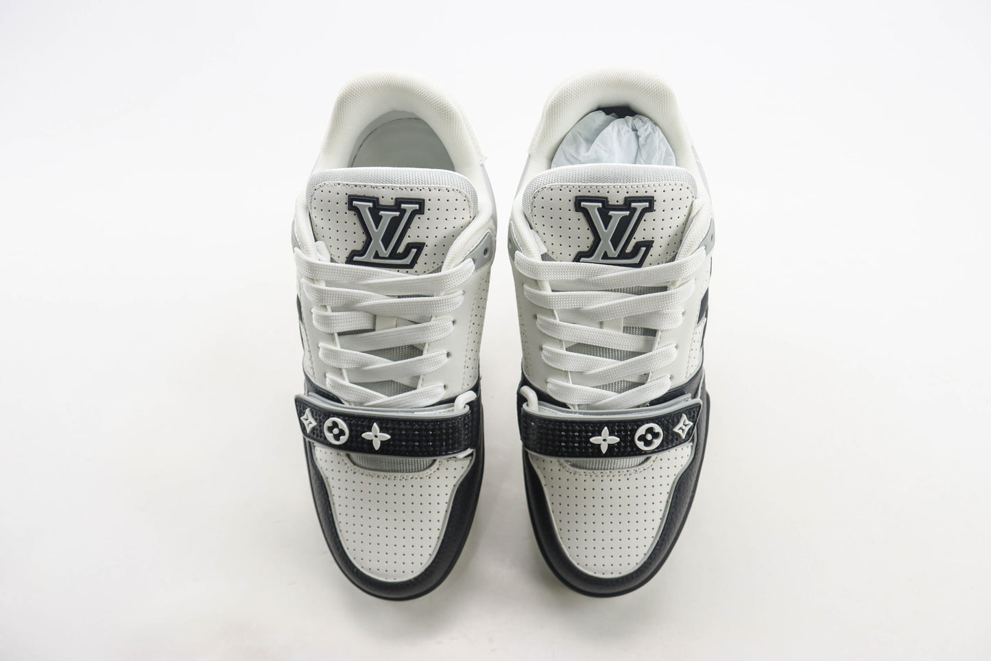 Louis Vuitton LV Trainer Black Perforated Calf Leather
