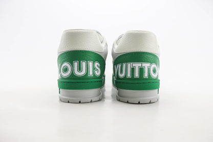 Louis Vuitton LV Trainer Green Perforated Calf Leather