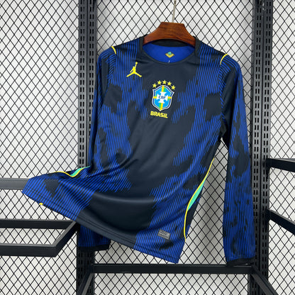 Brazil 2026 World Cup Away Long Sleeve Jersey Mens