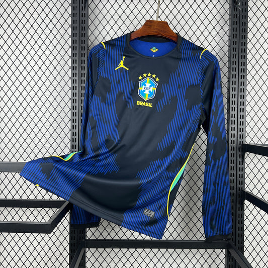 Brazil 2026 World Cup Away Long Sleeve Jersey Mens
