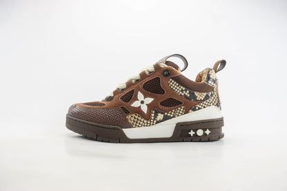 Louis Vuitton Skate Sneaker Brown Snakeskin
