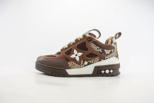 Louis Vuitton Skate Sneaker Brown Snakeskin