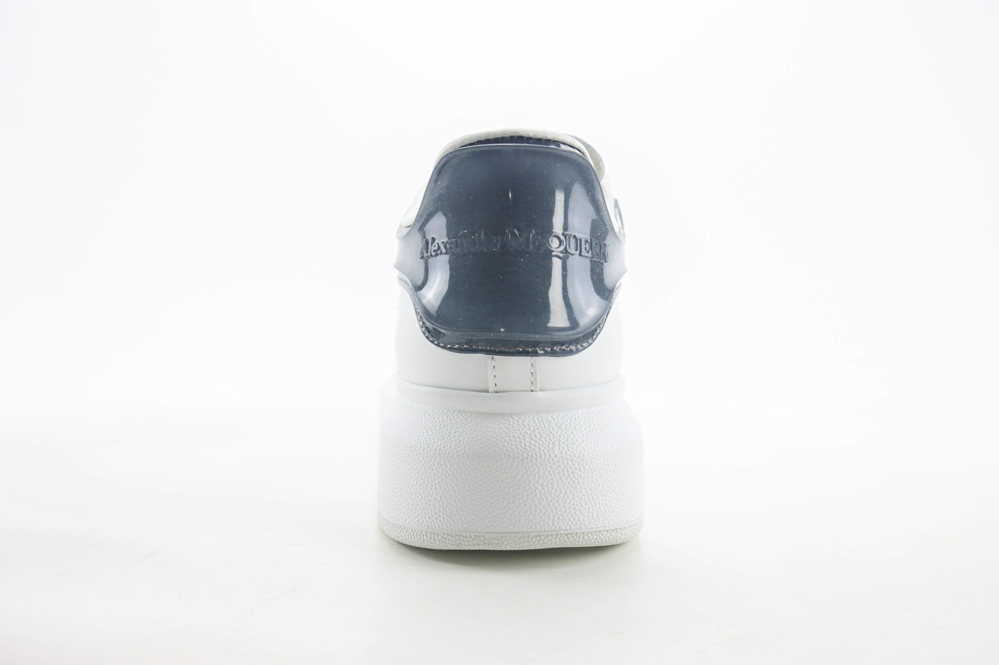 Alexander McQueen Oversized Sneaker Transparent Heel White Black
