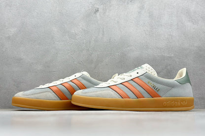 Adidas Gazelle Indoor Linen Green Solar Orange