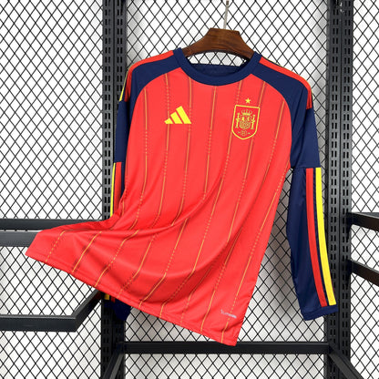 Spain 2026 World Cup Home Long Sleeve Jersey Mens