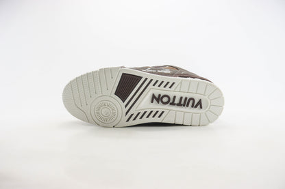 Louis Vuitton LV Trainer Mocha Brown Crocodile
