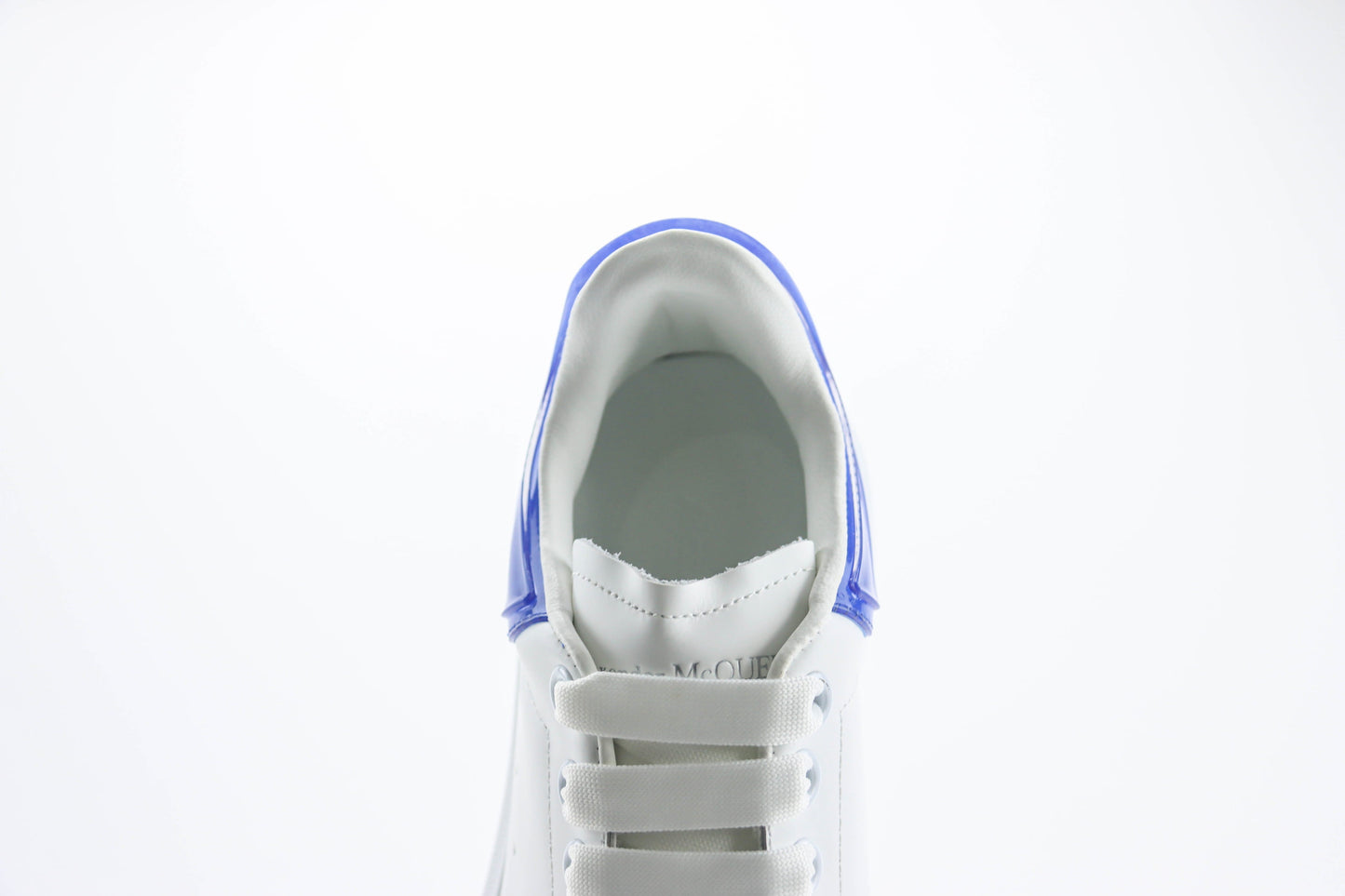 Alexander McQueen Oversized Sneaker Transparent Heel White Blue
