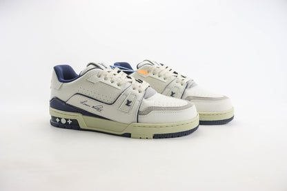 Louis Vuitton Trainer #54 Signature White Marine